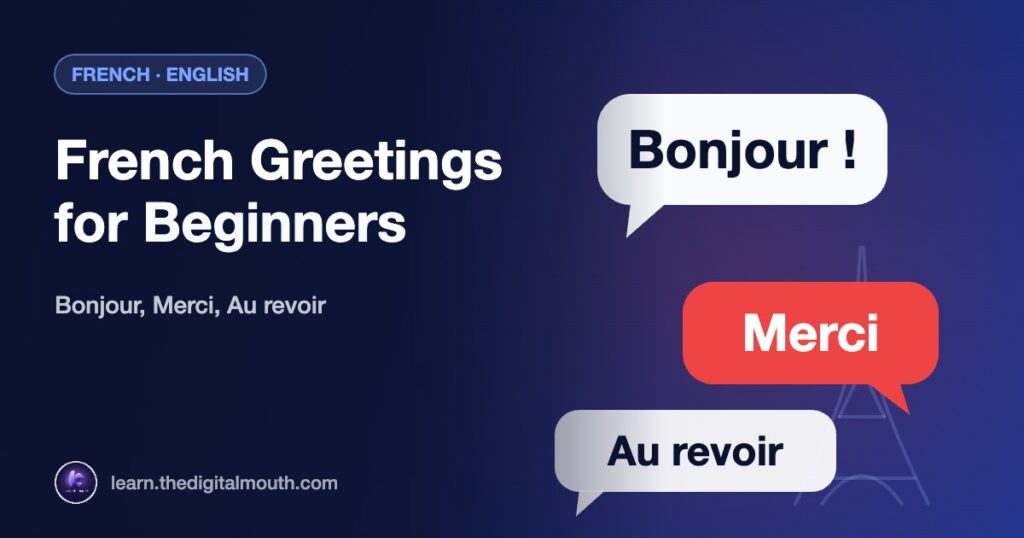LearnLingo thumbnail: French Greetings for Beginners - Bonjour, Merci, Au revoir