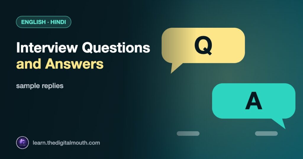 LearnLingo thumbnail: Interview Questions and Answers - sample replies